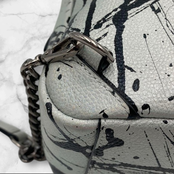 Henri Bendel Splatter Leather Backpack  - Rare Find - Picture 11 of 16